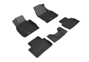 3D MAXpider 2007-2013 fits Jeep Compass Kagu 1st Row Floormat - Black