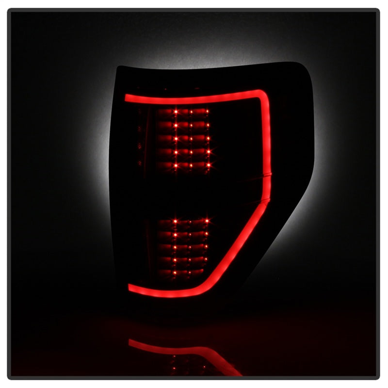 xTune 9042195 09-14 fits Ford F-150 Light Bar LED Tail Lights - Black Smoke (AL