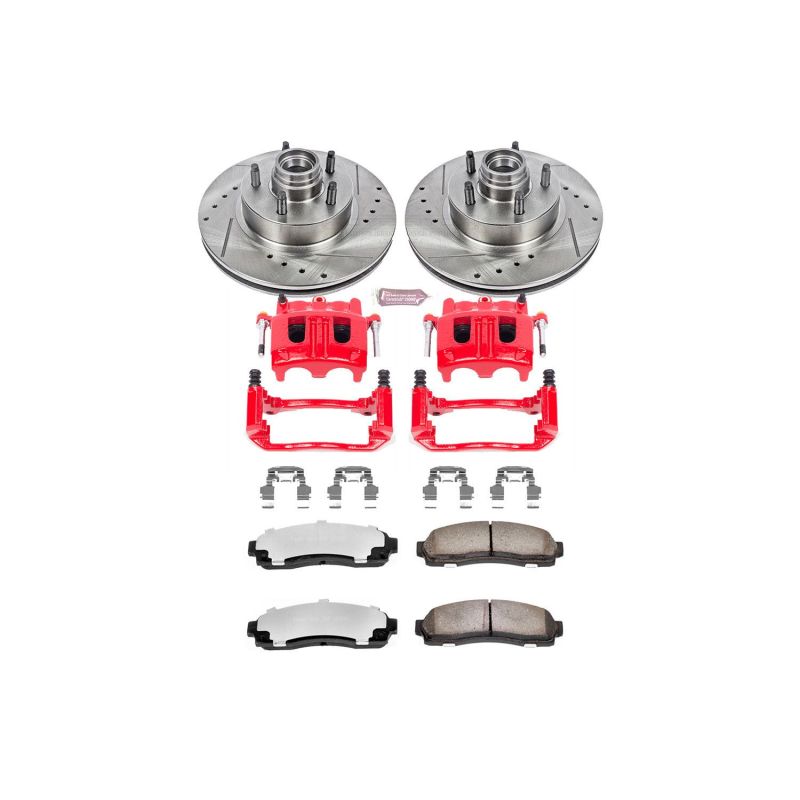 Power Stop KC1857-36 03-09 fits Mazda B4000 Front Z36 Truck & Tow Kit w/Cals