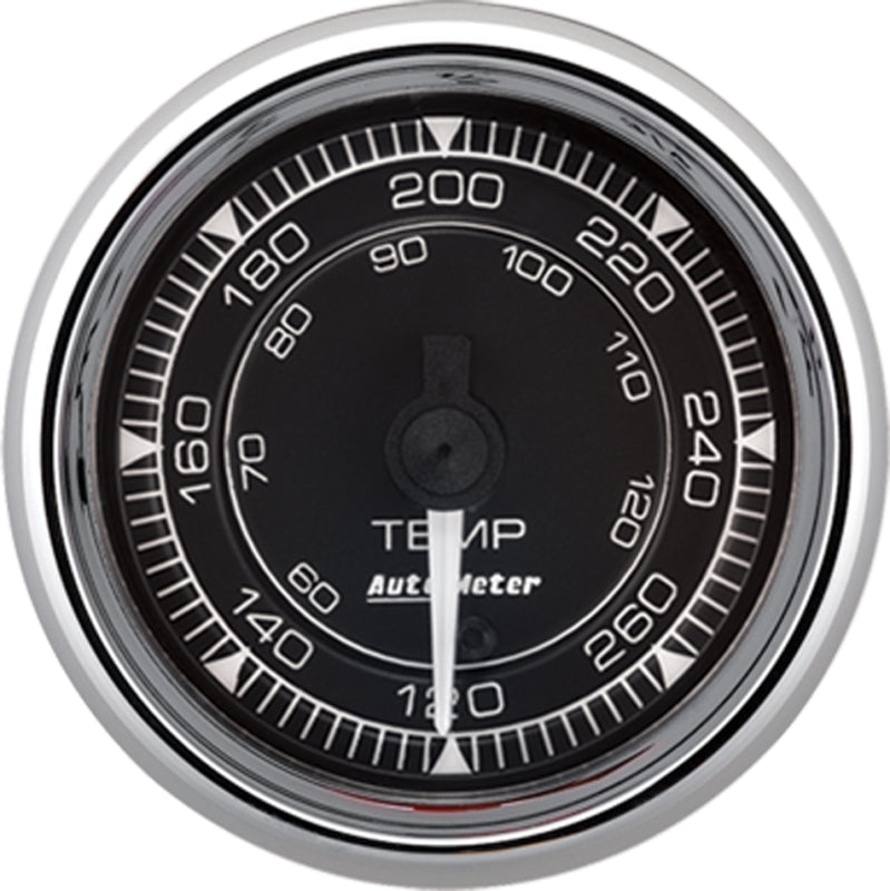 AutoMeter 9754 AutoMeter Chrono 2-1/16in 120-280 Degree Temperature Digital Stepper Motor Gauge - Chrome