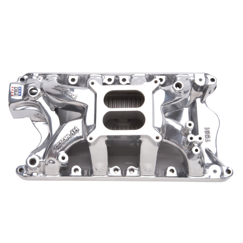 Edelbrock 75811 Polished fits Ford 351 RPM Air Gap Manifold