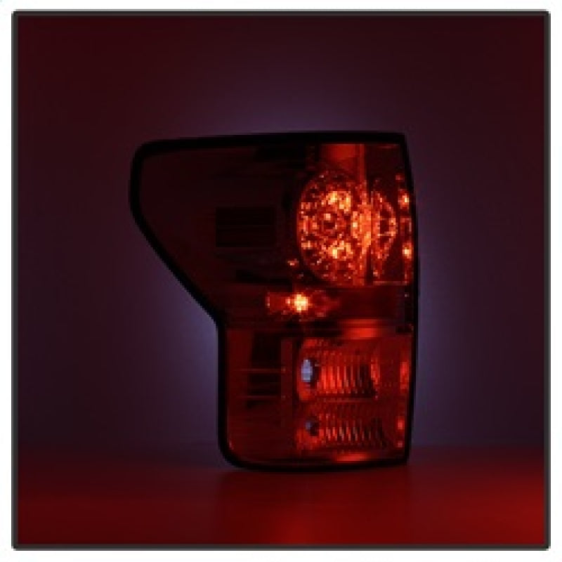 Spyder 5029607 fits Toyota 07-13 Tundra LED Tail lights Red Clear ALT-YD-TTU07-