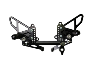 Vortex Racing 07-08 Ducati 1098,08-09 1098R,07-09 1098S,09-11 1198 Adjustable Rearsets- Black