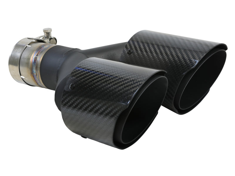 AFE 49T25480-C122  2.5in 304 Stainless Steel Clamp-on Exhaust Tip Driver side 2