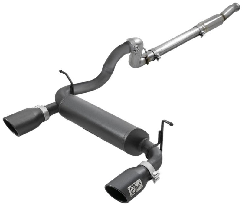 AFE 49-48096-B Series 409 Stainless Steel Cat-Back Exhaust 18-21 fits Jeep Wran