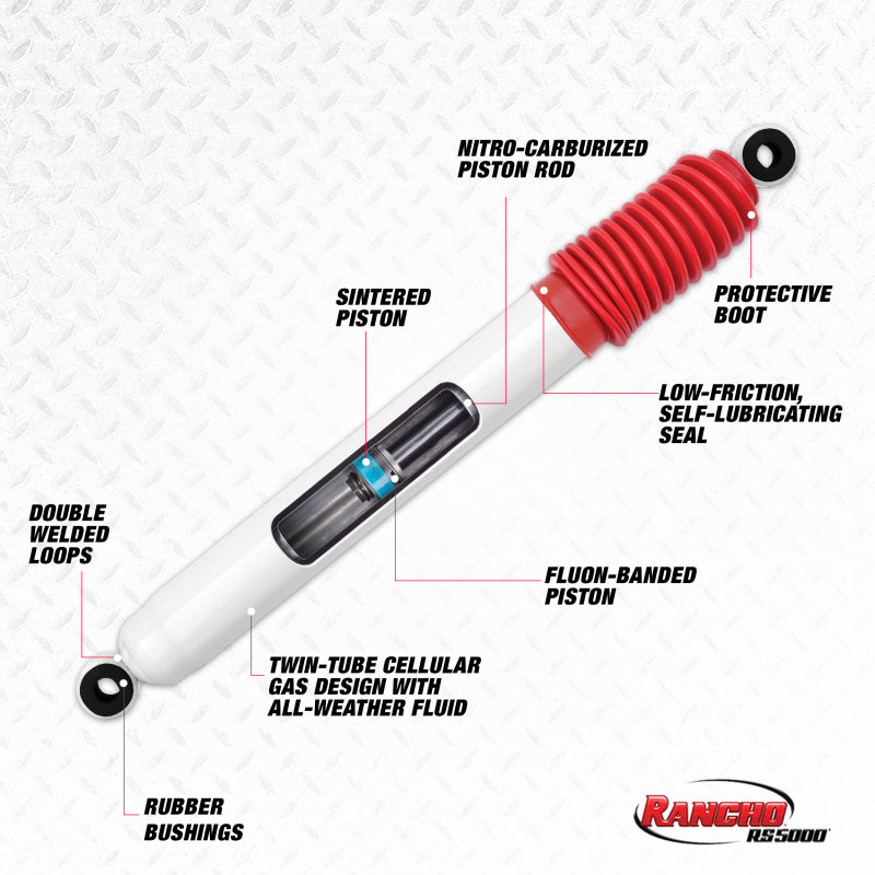 Rancho RS5401 92-94 fits Chevrolet Blazer / Full Size Front RS5000 Steering Stabilizer