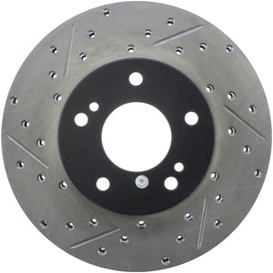 Stoptech 127.42050R Power Slot 6/89-96 Nissan 300ZX Slotted & Drilled Right Front Rotor
