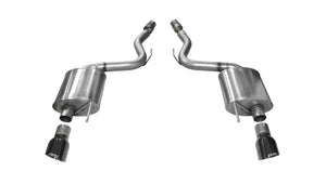 CORSA Performance 14329BLK Corsa 2015-2017 fits Ford Mustang GT 5.0 3in Axle Back Exhaust Black Dual Tips (Touring)