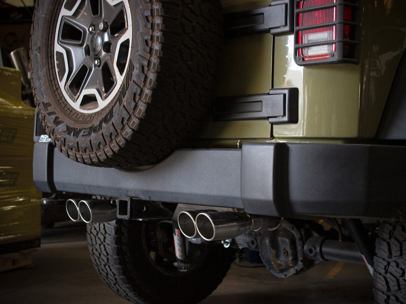 AFE 49-38086-P  Series 2.5in 304 SS Axle-Back Exhaust Polished 07-18 fits Jeep