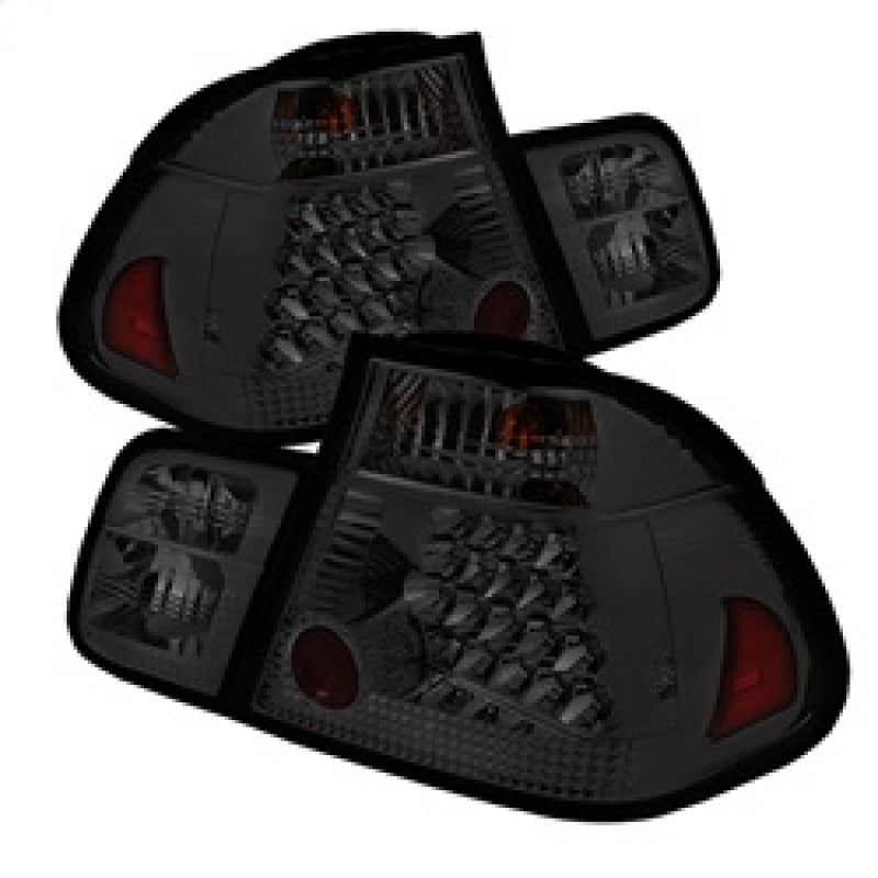 Spyder 5015068 fits BMW 02-05 E46 3-Series 4Dr Tail Lights Smke ALT-YD-BE4602-4