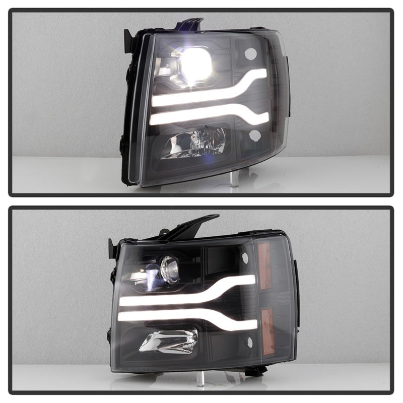 Spyder 5087614 fits Chevy 07-13 Silverado 1500 /2500HD/3500HD 07-14 LED Black P