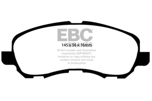 EBC DP21614 11-14 fits Chrysler 200 2.4 Greenstuff Front Brake Pads