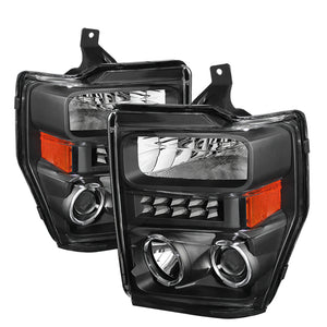 5076267 Xtune fits Ford 08-10 F250/350/450 Super Duty Projector Headlights LED