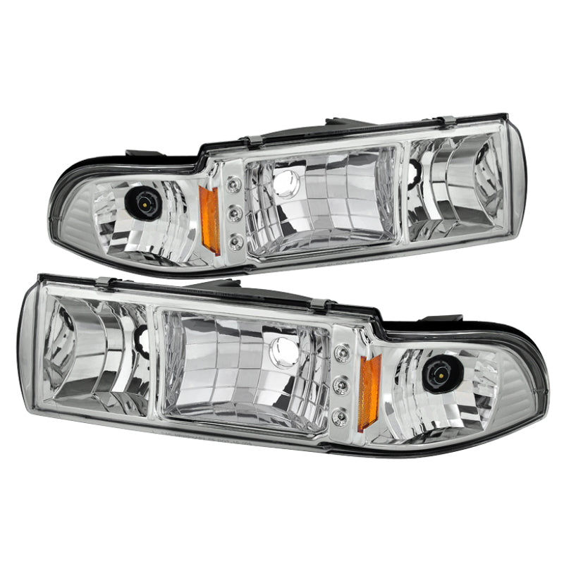 5031624 Xtune fits Chevy 91-96 Caprice / Impala 91-96 1Pc LED Crystal Headligh