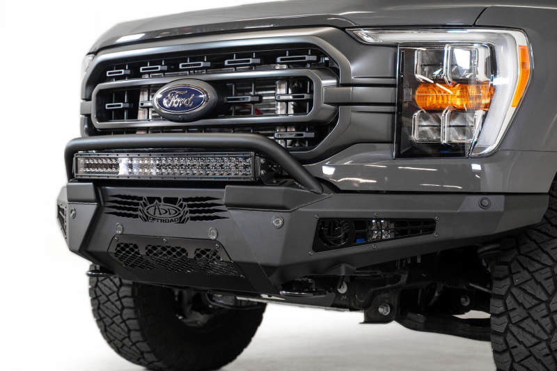 Addictive Desert Designs F190111040103 2021 fits Ford F-150 HoneyBadger Front Bumper w/o Top Hoop