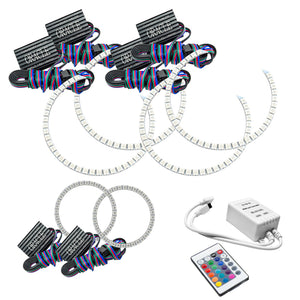 ORACLE Lighting 2627-504 Oracle fits Jeep Grand Cherokee 11-13 Triple Halo Kit - ColorSHIFT w/ Simple Controller