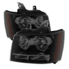 9030284 Xtune fits Chevy 07-14 Suburban 1500/2500 Crystal Headlights Black Smo