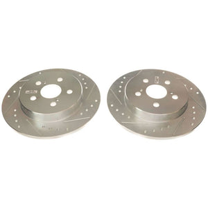 PowerStop fits Toyota 19-20 Corolla Rear Evolution Drilled & Slotted Rotors -