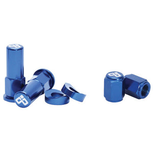 Dubya 68-051D Rim Lock Tower Nut & Valve Cap Kit  Blue