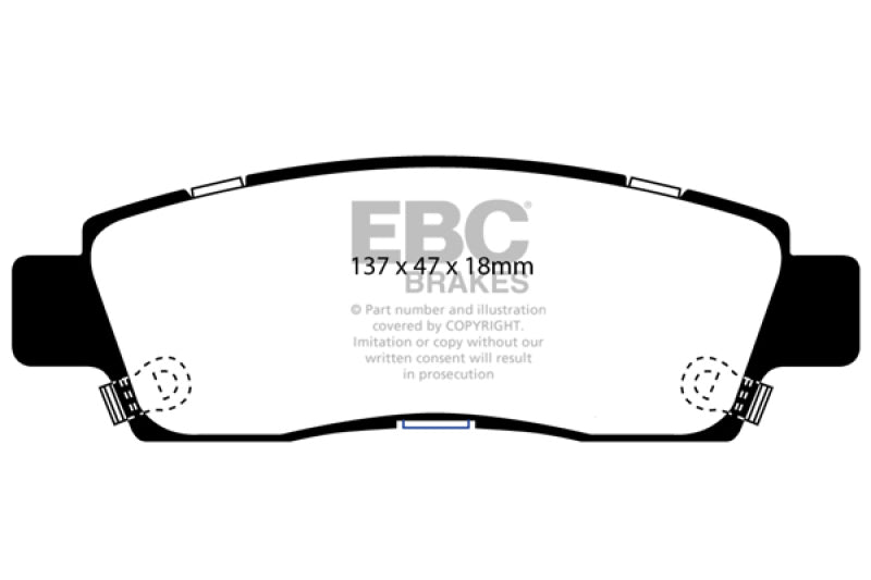 EBC DP21672 fits Chevrolet 03-05 SSR 5.3 Greenstuff Rear Brake Pads