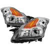 9024023 Xtune fits Nissan 07-09 Altima Sedan Crystal Headlights Halogen Model