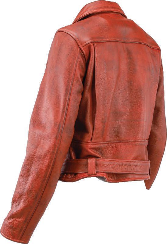 Kuryakyn 094393 Kuryakyn Leather By River Road Arabian Spice Leather Jacket Red Womens - Small