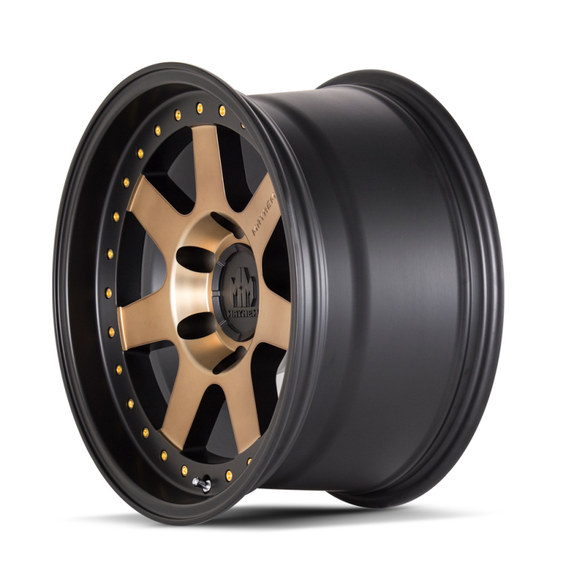 Mayhem 8300-8973TZ 8300 Prodigy 18x9 / 5x127 BP / 0mm Offset / 78.1mm Hub Matte Black w/ Bronze Tint Wheel