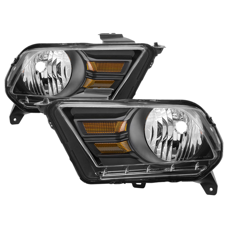xTune 9039904 fits Ford Mustang 10-14 (Non HID) OEM Style Headlights - OEM Blac