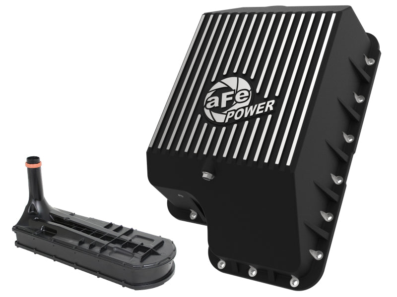 AFE 46-70122-1 ission Pan (Black); fits Ford Diesel Trucks 03-10 V8-6.0/6.4L (t