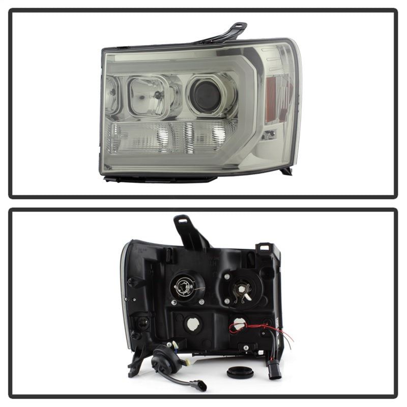 Spyder 5083654 fits GMC 07-13 Sierra 1500/2500/3500 V2 Projector Headlights - S