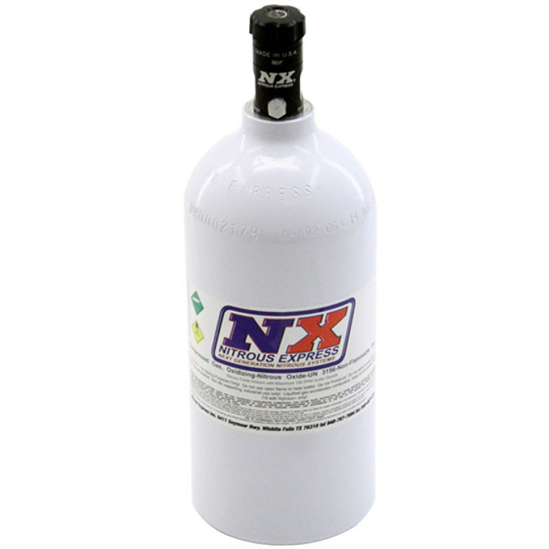 Nitrous Express 11025 2.5lb Bottle w/Motorcycle Valve (4.38 Dia x 12.37 Tall)