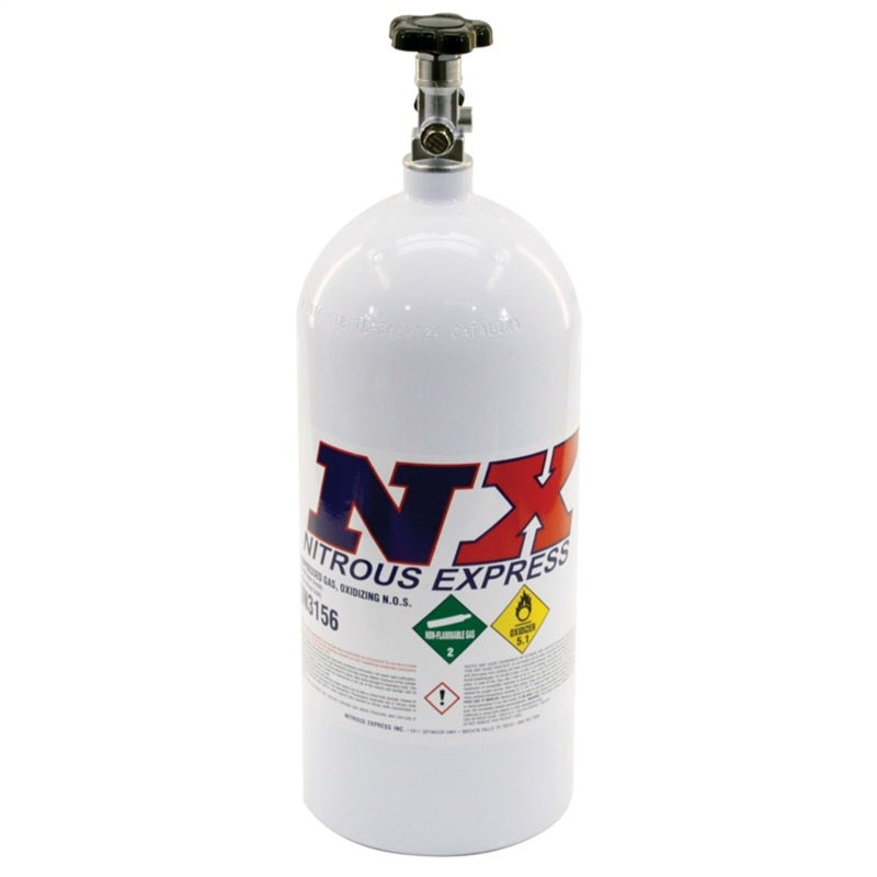 Nitrous Express ML11100 10lb Bottle w/Mainline Valve (6.89 Dia x 20.19 Tall)