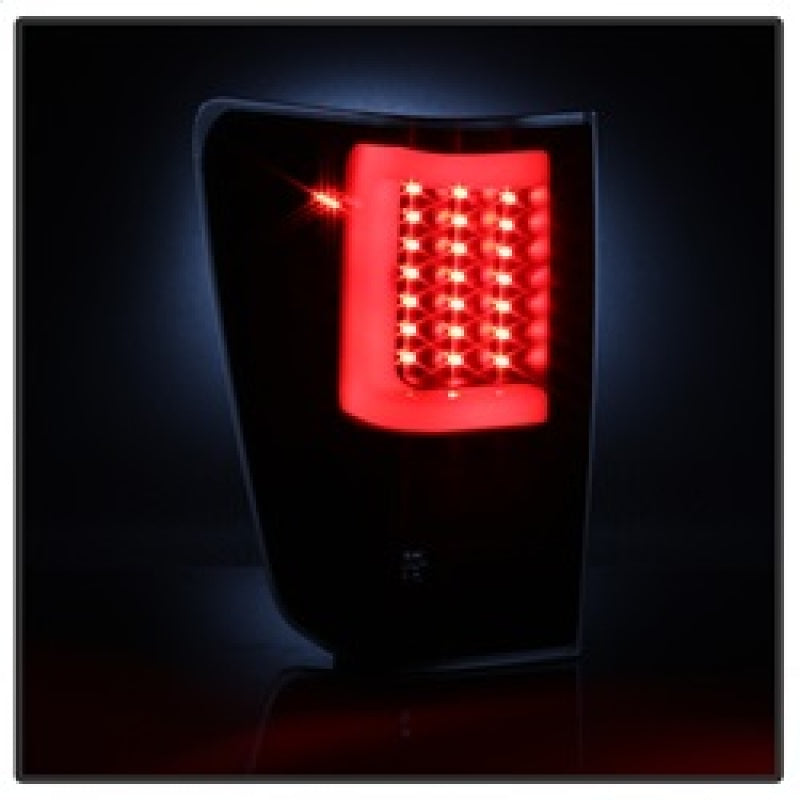 xTune 9038532 04-15 fits Nissan Titan Light Bar LED Tail Lights - Black (ALT-ON