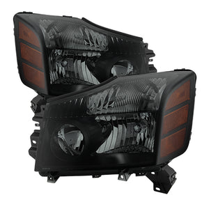 9030383 Xtune fits Nissan 04-14 Titan (04-07 OE Style ) OEM Amber Head Lights