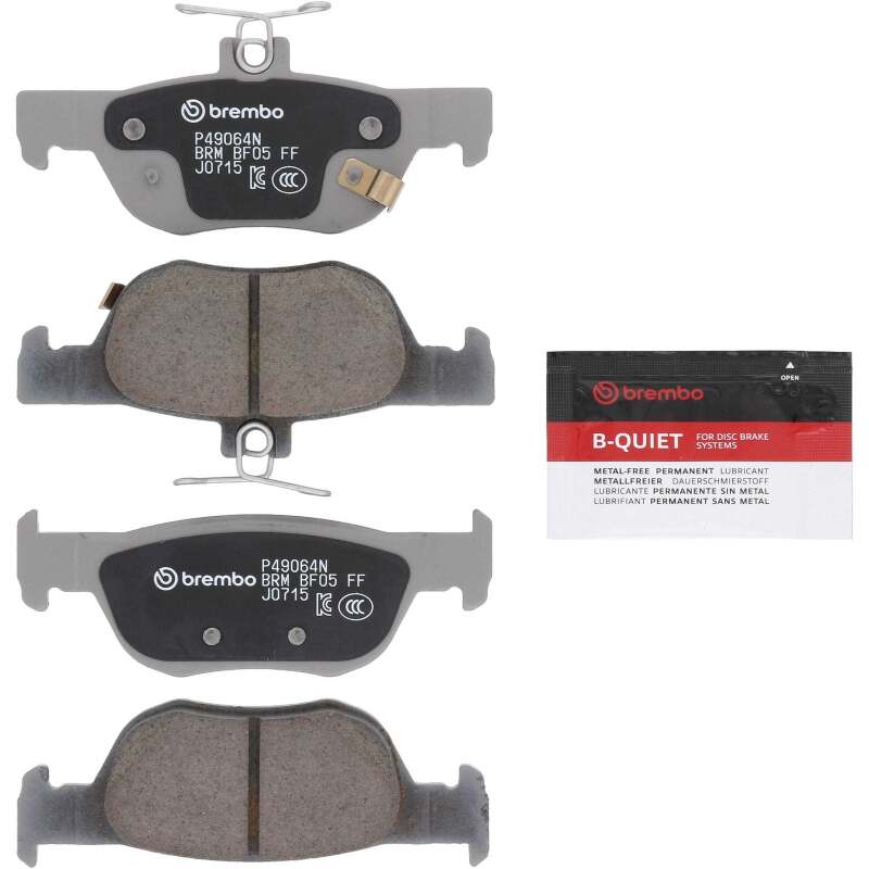 Brembo OE P49064N 19-23 fits Mazda 3/20-23 CX-30 PRIME Ceramic Brake Pad - Rear