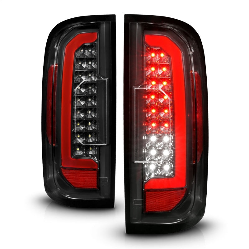 ANZO 311434 fits GMC 15-21 Canyon Full LED Taillights w/ Red Lightbar Black Housing/Clear Lens