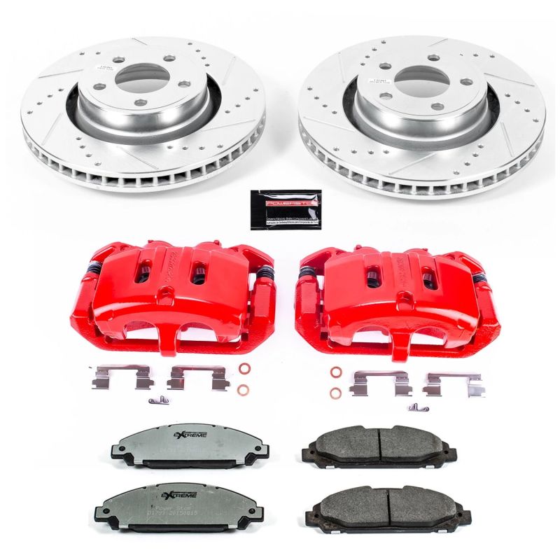 Power Stop KC6809-26 15-20 fits Ford Mustang Front Z26 Street Kit w/Cals
