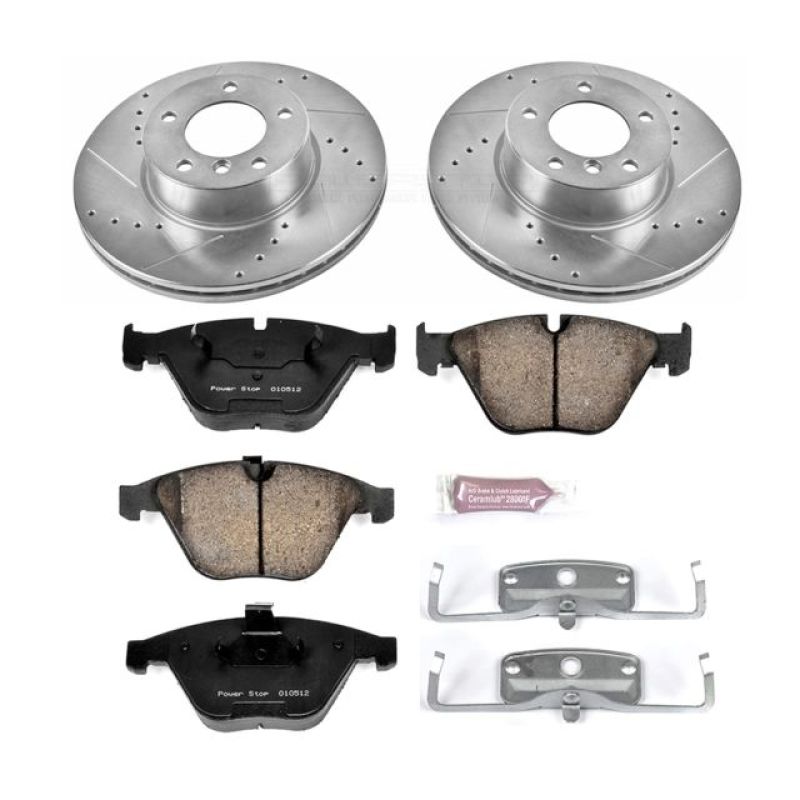 PowerStop K4677 fits BMW 08-10 328i Front Z23 Evolution Sport Brake Kit