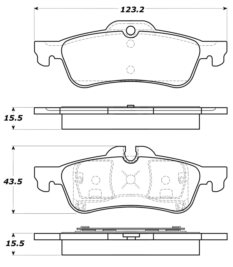Stoptech 308.106 Street Touring 02-06 Mini Rear Brake Pads