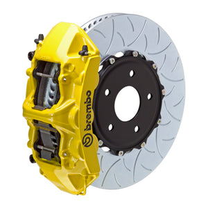Brembo 1N3.8024A5 Brembo 19-22 Veloster N Front GT BBK 6 Piston Cast 350x34 2pc Rotor Slotted Type-3- Yellow