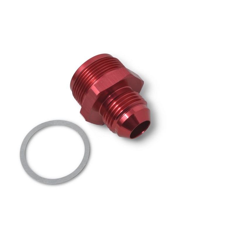 Russell 640350 Performance 1in-20 x 8 AN Male Flare Adapter (66-89 Edelbrock Q-Jets/75-89 Stock Q-Jets)