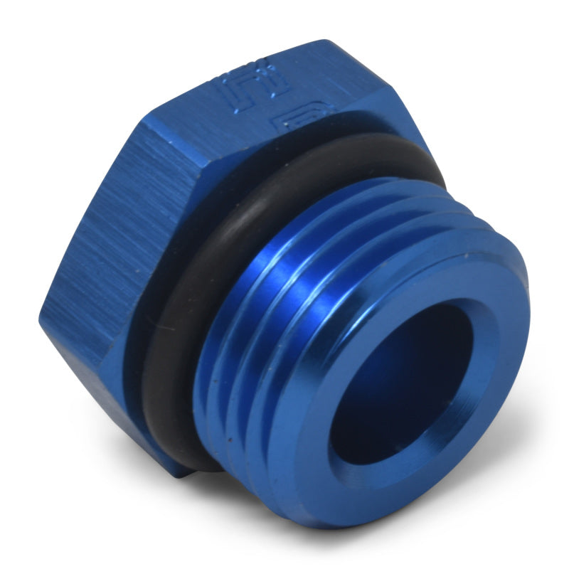Russell 660260 Performance -4 AN Straight Thread Plug (Blue)