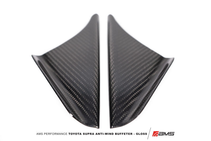 AMS AMS.38.06.0002-1 Performance 2020+ fits Toyota GR Supra Anti-Wind Buffeting Kit - Gloss Carbon