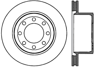 Stoptech 126.65113CSR Power Slot 05-11 Ford F250/F350 PU 2WD/4WD Rear Right Slotted CRYO-STOP Rotor