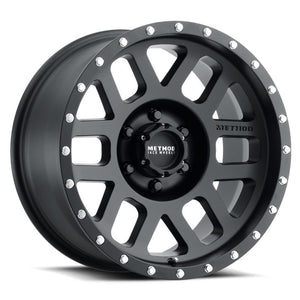 Method MR30678516500 MR306 Mesh 17x8.5 0mm Offset 6x135 94mm CB Matte Bl