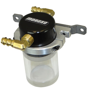 Moroso 85683 Universal Air/Oil Separator Catch Can - Small Body w/o Drain - Bill
