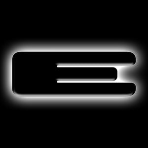 ORACLE Lighting 3141-E-001 Universal Illuminated LED Letter Badges - Matte Blk Surface Finish - E