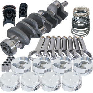 Eagle 35726L4600 fits Chevy 502 1Pc 4.250in Counterwght Crank 6.535in H-Beam 46cc 4.600in Pistons Rotating Assembly