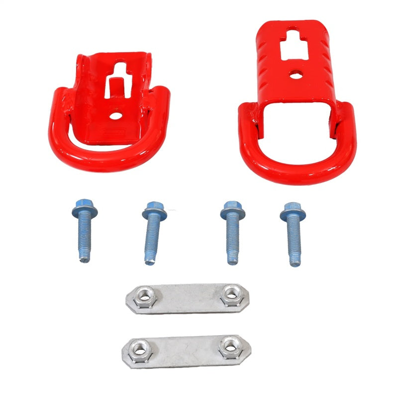 fits Ford 15-22 Racing M-18954-F15R F-150 Tow Hooks - Red (Pair)