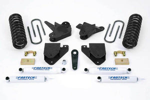 Fabtech K2100 01-04 fits Ford F250/350 2WD 6in Basic Sys w/Perf Shks